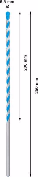 2608901482 - Punta Multimateriale CYL-9 6.5 x 200mm x 250mm - immagine 3